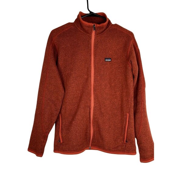 Patagonia Jackets & Blazers - Patagonia Better Sweater Full Zip Fleece Jacket  Orange Mock Neck Womens Size L